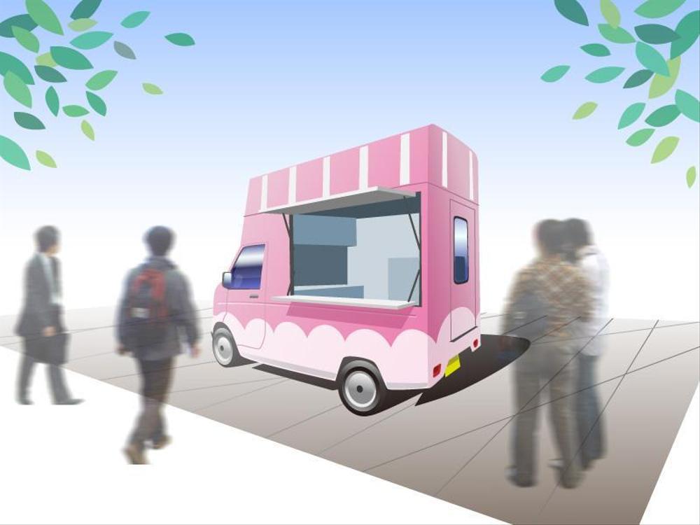 Kg12さんの事例 実績 提案 移動販売車のイラスト Cotton5104 クラウドソーシング ランサーズ