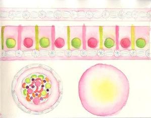 あるい (arui_0525)さんの菓子用パッケージのホールケーキのかわいい手書き風イラストへの提案