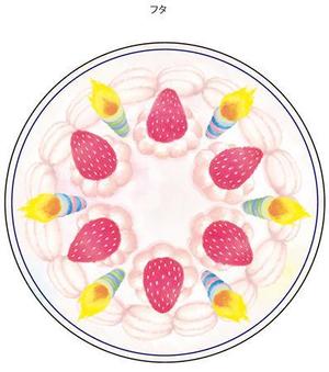 kamishirodesignさんの菓子用パッケージのホールケーキのかわいい手書き風イラストへの提案