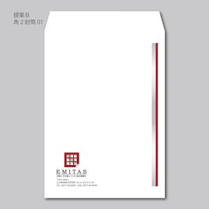 elimsenii design (house_1122)さんの税理士・司法書士事務所の封筒のデザイン（長３と角２）への提案