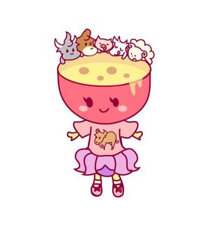 絵寅 (etora)さんの観光農園「うちなーファーム」のキャラクター「ぱっちゃん」イラストの書き起こしへの提案