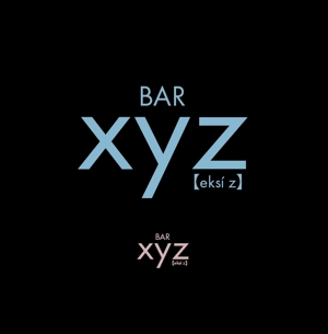 郷山志太 (theta1227)さんのショットバー「BAR xyz」のロゴへの提案