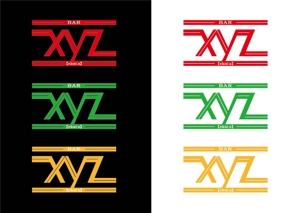 CLIP (punkma)さんのショットバー「BAR xyz」のロゴへの提案