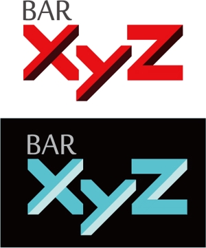 tetsuya (arizigoku)さんのショットバー「BAR xyz」のロゴへの提案
