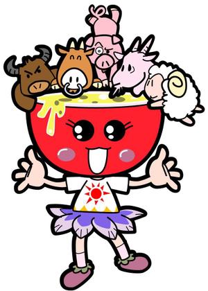 株式会社エルエルパレス／岩気裕司 (elpiy)さんの観光農園「うちなーファーム」のキャラクター「ぱっちゃん」イラストの書き起こしへの提案