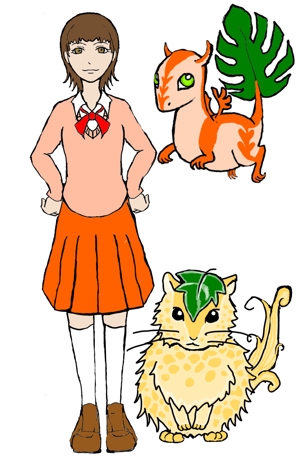 AZUMI (kerokerokaeru176)さんのSNSサービス用のキャラクターデザイン（２種類）への提案