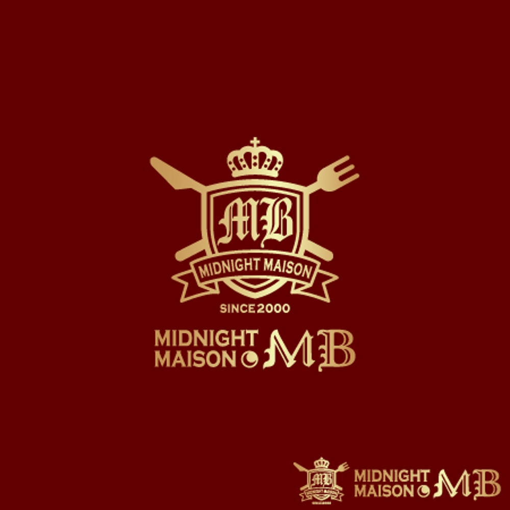 飲食店「midnight maison mb」のロゴ