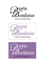 BASIC (do-basic)さんの天然石アクセサリーショップ「Porte-Bonheur」のロゴへの提案