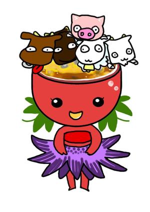 kirin123さんの観光農園「うちなーファーム」のキャラクター「ぱっちゃん」イラストの書き起こしへの提案