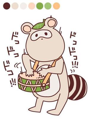 まる ()さんの打楽器を持ったどうぶつのキャラクターデザインへの提案