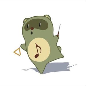 nit ()さんの打楽器を持ったどうぶつのキャラクターデザインへの提案