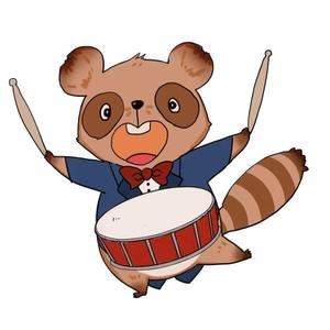 shleep (shleep)さんの打楽器を持ったどうぶつのキャラクターデザインへの提案