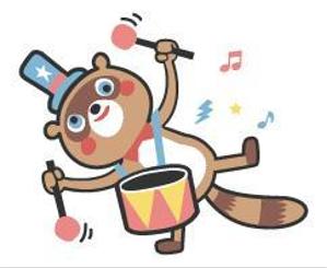 dfe (DesignForEveryday)さんの打楽器を持ったどうぶつのキャラクターデザインへの提案