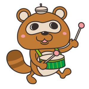 Pyolcom (marukomemiso)さんの打楽器を持ったどうぶつのキャラクターデザインへの提案