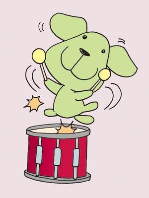 モリモト堂 ()さんの打楽器を持ったどうぶつのキャラクターデザインへの提案