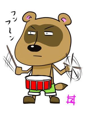 くりごはん (da-ms)さんの打楽器を持ったどうぶつのキャラクターデザインへの提案