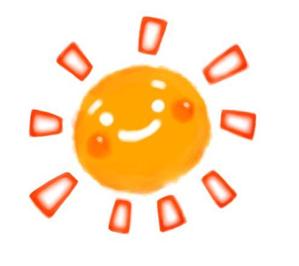 萬太郎 (ten18)さんのかわいい太陽のイラストへの提案