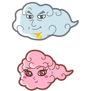 HIMARU ()さんの雲のキャラクター制作への提案