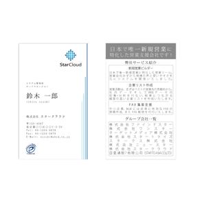 Keypher (Keypher247)さんの営業支援システム販売会社の名刺裏面のデザインへの提案