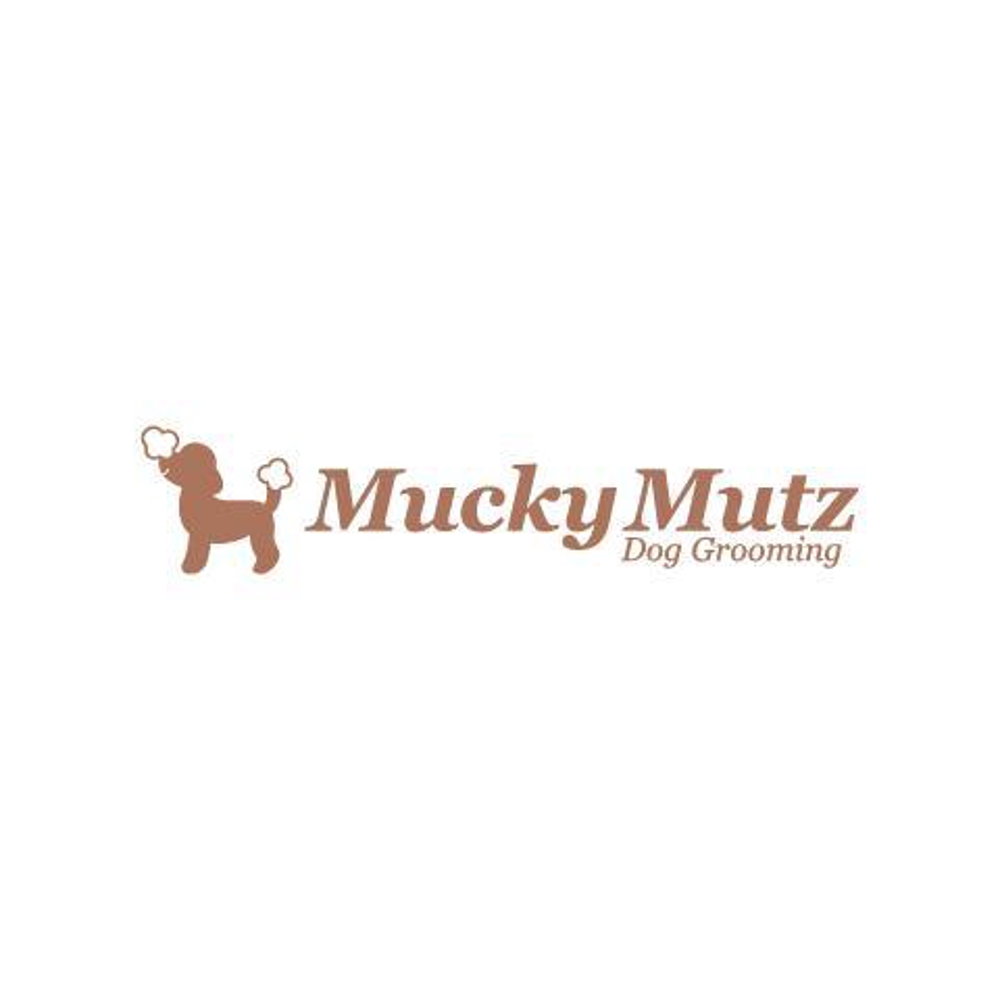 ドッグ　トリミングサロン　『Mucky Mutz Dog Grooming』の　ロゴ