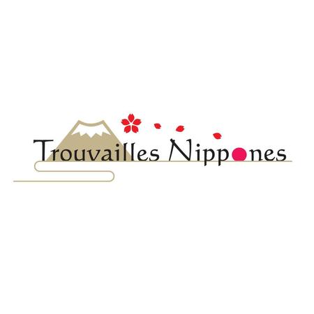 keiworksさんの日本のグッズ、食料品　ショップサイト「Trouvailles Nippones」のロゴへの提案