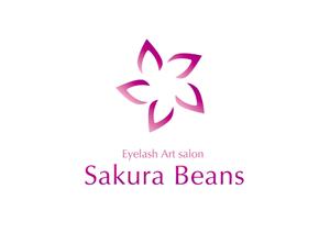 landscape (landscape)さんのまつげエクステサロン【Sakura Beans　～サクラビーンズ～】のロゴへの提案