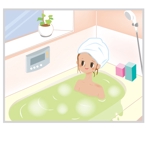 ニコ☆ (nicococolo)さんのお風呂とお掃除中の女性のイラスト【継続あり】への提案