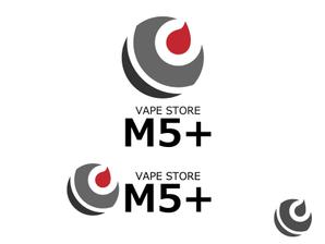 anokiさんの電子タバコショップ「VAPE STORE M5＋」のロゴへの提案