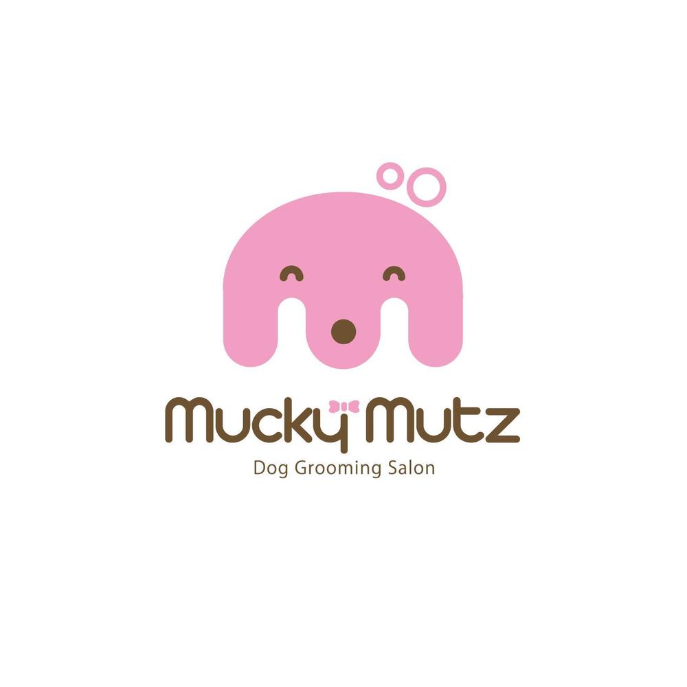 ドッグ　トリミングサロン　『Mucky Mutz Dog Grooming』の　ロゴ