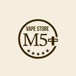 Q (qtoon)さんの電子タバコショップ「VAPE STORE M5＋」のロゴへの提案