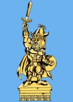 yoichi_shimizu (yoichi_shimizu)さんの求む！！伝説の戦士の銅像デザイン！への提案