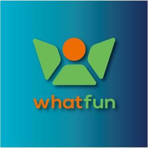 drkigawa (drkigawa)さんのパソコンやホビーを取り扱う会社「whatfun」ワットファンのロゴへの提案