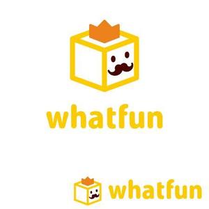 konamaru (konamaru)さんのパソコンやホビーを取り扱う会社「whatfun」ワットファンのロゴへの提案