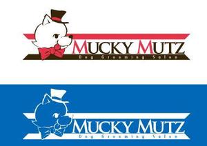 アリエルデザイン (ARIELDESIGN)さんのドッグ　トリミングサロン　『Mucky Mutz Dog Grooming』の　ロゴへの提案