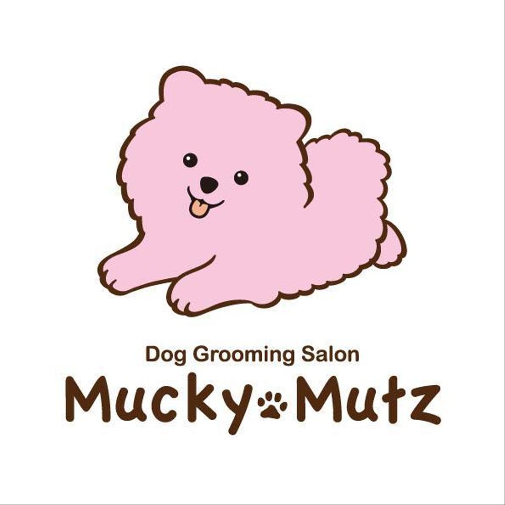 ドッグ　トリミングサロン　『Mucky Mutz Dog Grooming』の　ロゴ