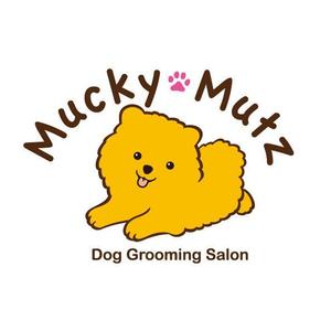 kurioさんのドッグ　トリミングサロン　『Mucky Mutz Dog Grooming』の　ロゴへの提案