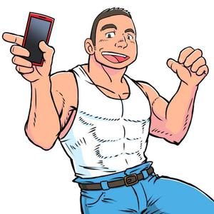 タカシゲ ()さんのスマホを持った男性のイラストお願いします。への提案