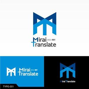 M SPACE DESIGN (m-space)さんの翻訳サービス会社「株式会社 みらい翻訳」のコーポレートロゴ制作への提案
