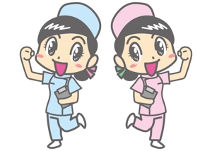 タケロボ (takerobo)さんの看護師紹介会社のイメージキャラクターデザインへの提案