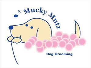 balloon (bfcom)さんのドッグ　トリミングサロン　『Mucky Mutz Dog Grooming』の　ロゴへの提案