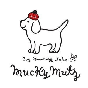 すいかずら (honeybeans)さんのドッグ　トリミングサロン　『Mucky Mutz Dog Grooming』の　ロゴへの提案