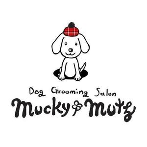 すいかずら (honeybeans)さんのドッグ　トリミングサロン　『Mucky Mutz Dog Grooming』の　ロゴへの提案