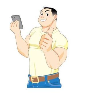 nakaco (nakaco)さんのスマホを持った男性のイラストお願いします。への提案