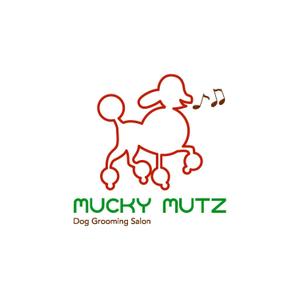 デザイン事務所 はしびと (Kuukana)さんのドッグ　トリミングサロン　『Mucky Mutz Dog Grooming』の　ロゴへの提案