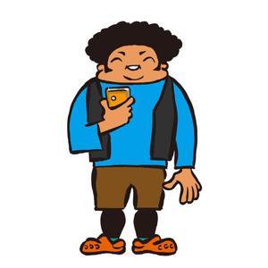 boo28さんのスマホを持った男性のイラストお願いします。への提案