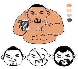 お侍 (OSAMURAI)さんのスマホを持った男性のイラストお願いします。への提案