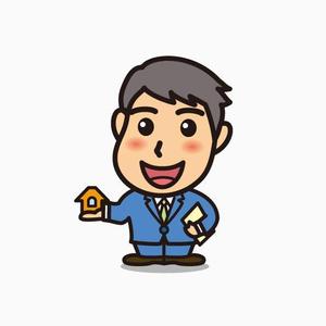 kurioさんの元気な営業マンのキャラクターデザインへの提案