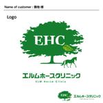 DESIGN DIVE (mstk0711)さんの馬の開業獣医師「エルムホースクリニック」のロゴデザインへの提案