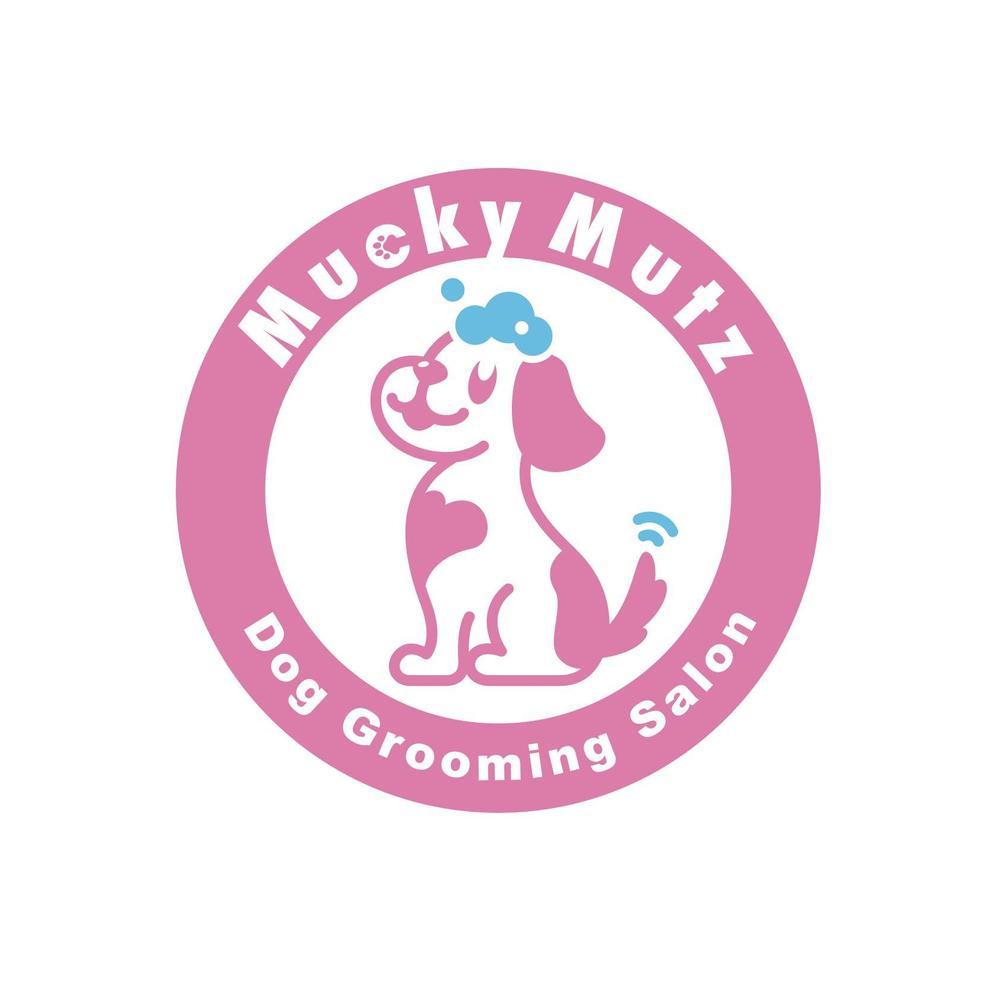 ドッグ　トリミングサロン　『Mucky Mutz Dog Grooming』の　ロゴ