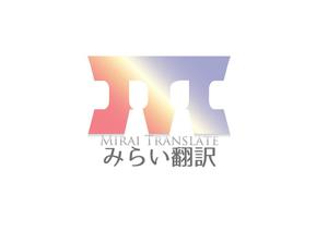 A ()さんの翻訳サービス会社「株式会社 みらい翻訳」のコーポレートロゴ制作への提案